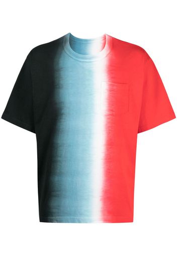 sacai tie dye-print cotton T-shirt - Mehrfarbig