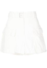 sacai cargo-pocket belted shorts - Weiß