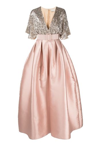 Sachin & Babi Simone sequinned satin gown - Rosa