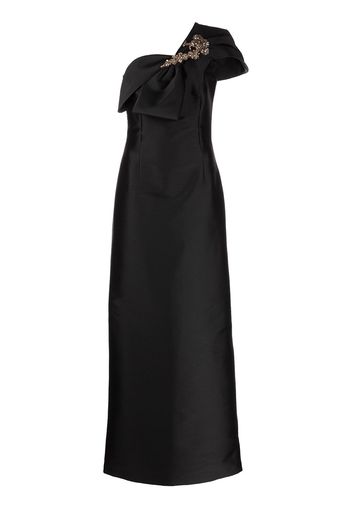 Sachin & Babi Ines one-shoulder gown - Schwarz