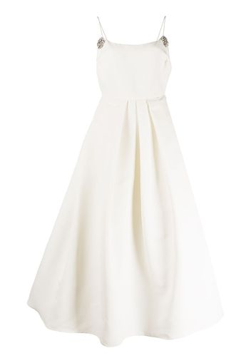 Sachin & Babi Audra crystal-embellished flared midi dress - Weiß