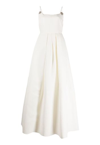 Sachin & Babi Gwen crystal-embellished flared gown - Weiß