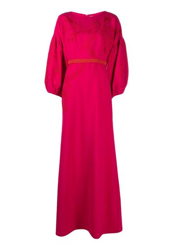 Sachin & Babi balloon-sleeve Aria gown - Rosa