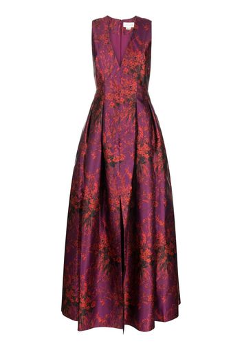 Sachin & Babi Brooke floral-print evening dress - Violett