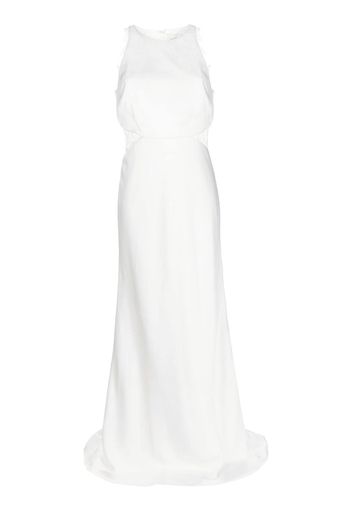 Sachin & Babi Isla sleeveless lace-trim gown - Weiß