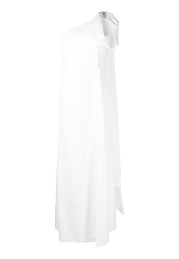 Sachin & Babi Valeria single-shoulder gown - Weiß