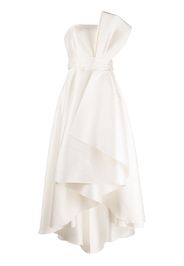 Sachin & Babi Tara draped strapless gown - Weiß