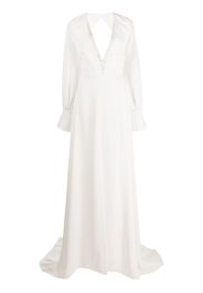 Sachin & Babi Britt sequin-embellished long-sleeved gown - Weiß