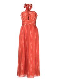 Sachin & Babi stripe-print Reid dress - Orange