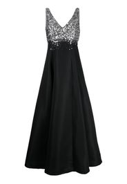 Sachin & Babi Caterina sequin V-neck gown - Schwarz