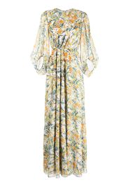 Sachin & Babi pleated floral-print long dress - Grün