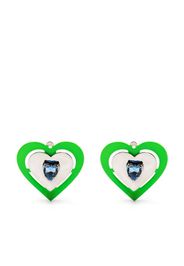 Saf Safu Neon heart-shaped earrings - Silber