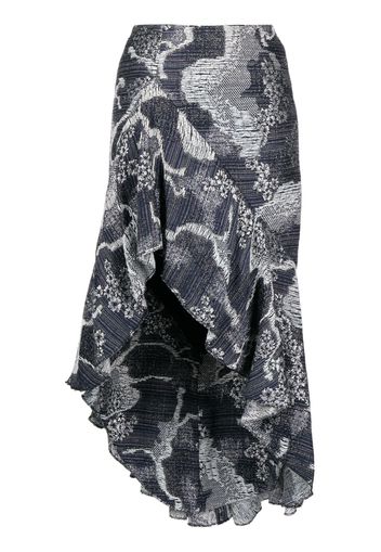 Saiid Kobeisy Asymmetrischer Tweed-Rock - Blau