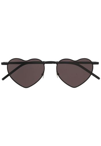 Saint Laurent Eyewear Sonnenbrille mit Herzform - Schwarz