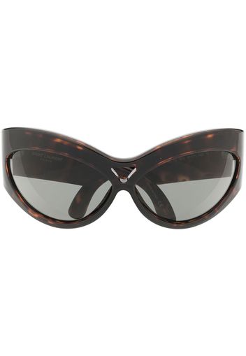 Saint Laurent Eyewear SL73 cat eye-frame sunglasses - Braun