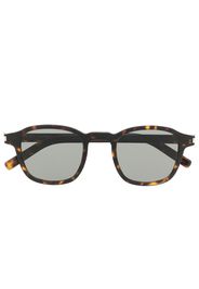 Saint Laurent Eyewear Runde Sonnenbrille in Schildpattoptik - Braun