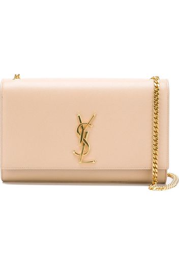 Saint Laurent Mittelgroße 'Monogram' Schultertasche - Nude