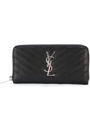 Saint Laurent 'Monogram' Portemonnaie - Schwarz