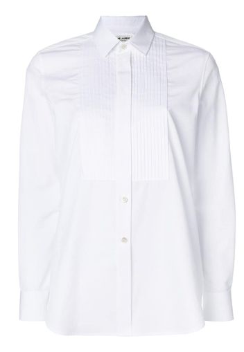 Saint Laurent Hemd mit Latz - Weiß
