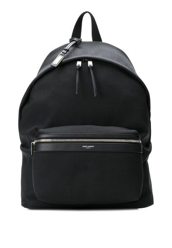 Saint Laurent Klassischer Rucksack mit Reißverschluss - Schwarz