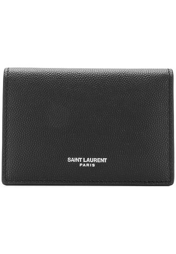 Saint Laurent 'Paris' Kartenetui - Schwarz