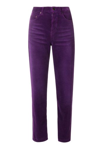 Saint Laurent Klassische Cordhose - Violett