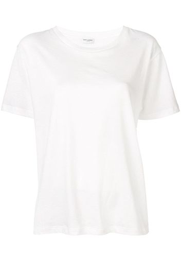 Saint Laurent Klassisches T-Shirt - Weiß