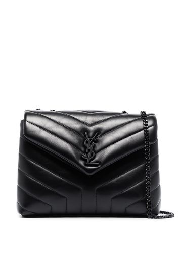 Saint Laurent Kleine 'Loulou' Schultertasche - Schwarz