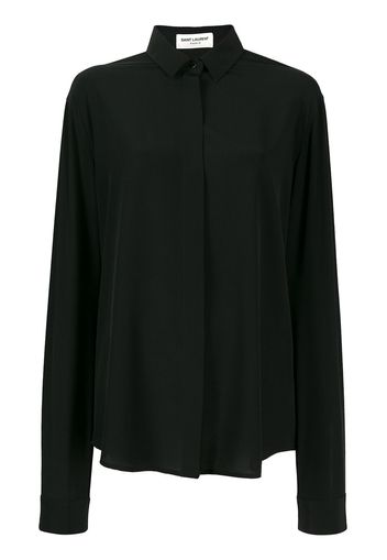 Saint Laurent Elegante Bluse aus Seide - Schwarz