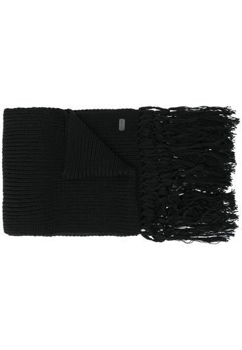 Saint Laurent Langer Strickschal - Schwarz