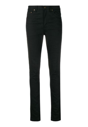 Saint Laurent Skinny-Jeans - Schwarz