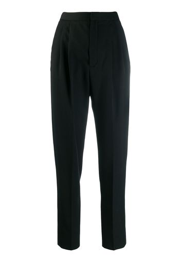 Saint Laurent Elegante Tapered-Hose - Schwarz