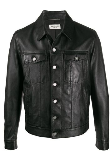 Saint Laurent Jacke mit Brusttaschen - Schwarz