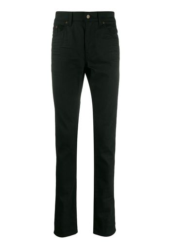 Saint Laurent Skinny-Jeans im Used-Look - Schwarz