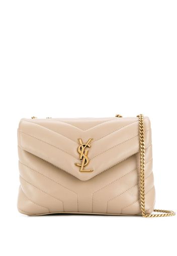 Saint Laurent 'Loulou' Schultertasche - Nude