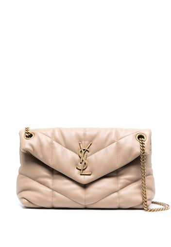 Saint Laurent Kleine 'Loulou' Schultertasche - Nude