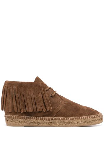 Saint Laurent Espadrilles mit Fransen - Braun