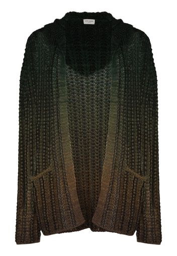 Saint Laurent Cardigan mit Farbverlauf - Grün