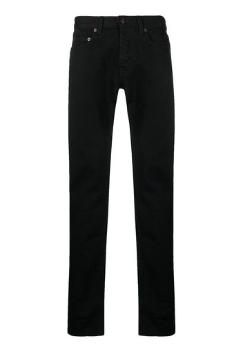 Saint Laurent Schmale Jeans - Schwarz