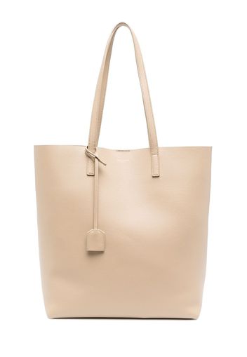 Saint Laurent Shopper aus Leder - Nude