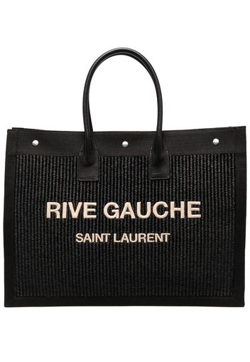 Saint Laurent Shopper mit Logo-Print - Schwarz