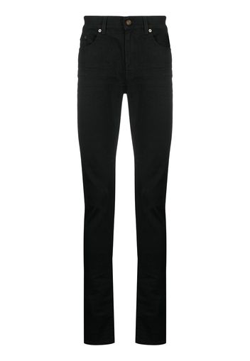 Saint Laurent Schmale Jeans im Five-Pocket-Design - Schwarz