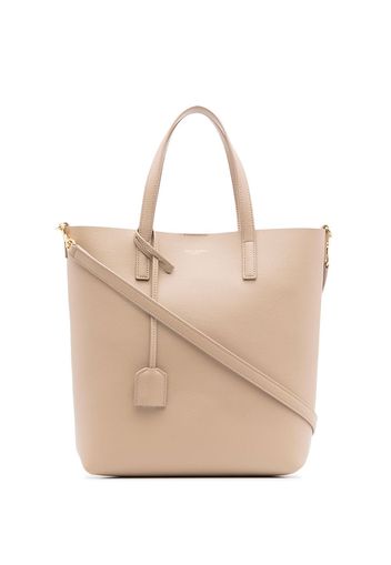 Saint Laurent Shopper mit Logo-Print - Braun