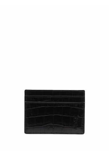 Saint Laurent Monogram Kartenetui - Schwarz