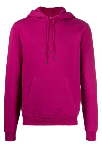 Saint Laurent Oversized-Hoodie mit Logo - Rosa