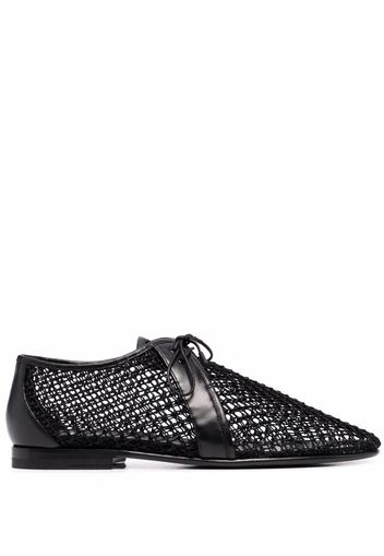 Saint Laurent Timothee Schnürschuhe aus Mesh - Schwarz