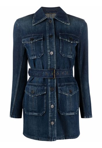 Saint Laurent Saharienne Jacke - Blau