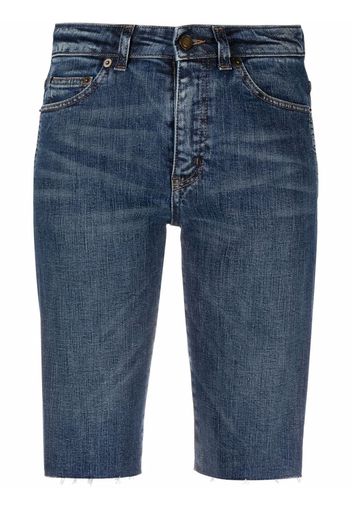 Saint Laurent Klassische Jeans-Shorts - Blau