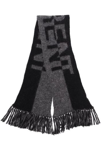 Saint Laurent SLP LOGO KNIT SCARF - Schwarz