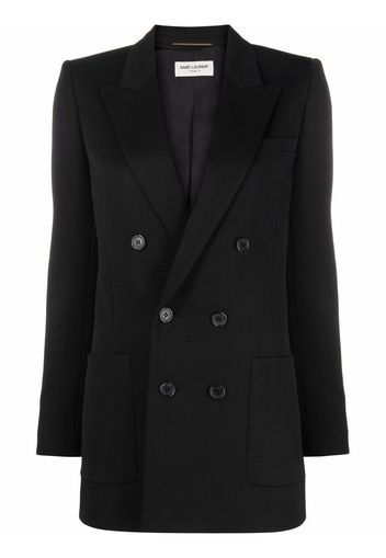 Saint Laurent Doppelreihiger Blazer - 1000 BLACK